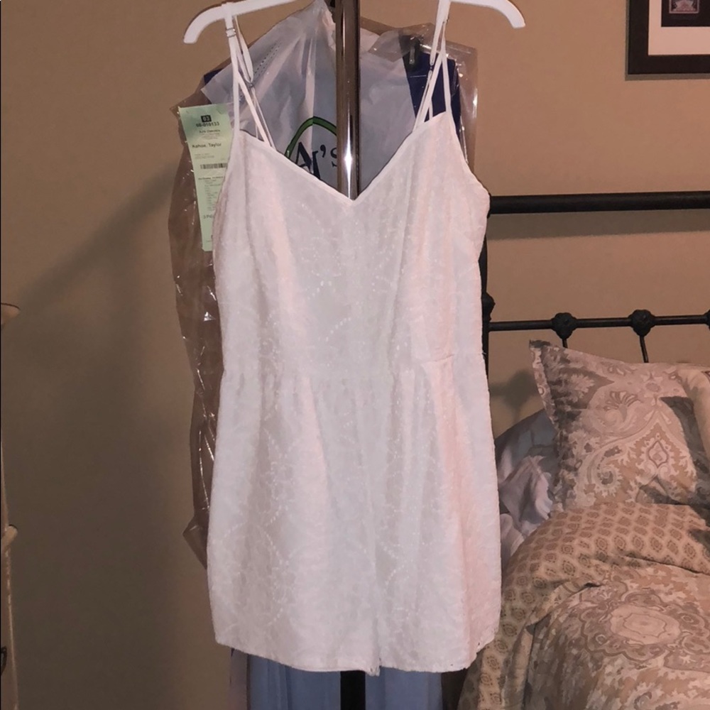 BCBG white romper